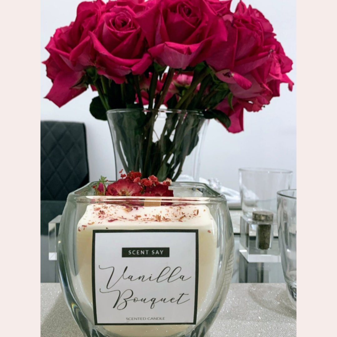 Dried Flower Scented Candle