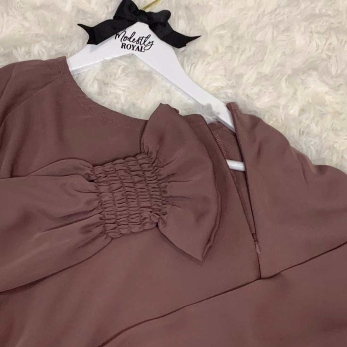 "Mocha" Princess Umbrella Cut Abaya