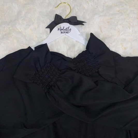 "Black" Princess Umbrella Cut Abaya