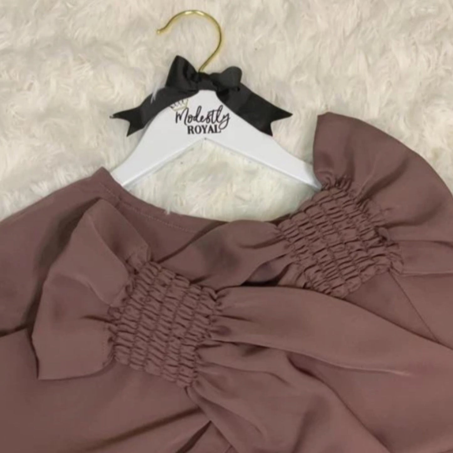 "Mocha" Princess Umbrella Cut Abaya