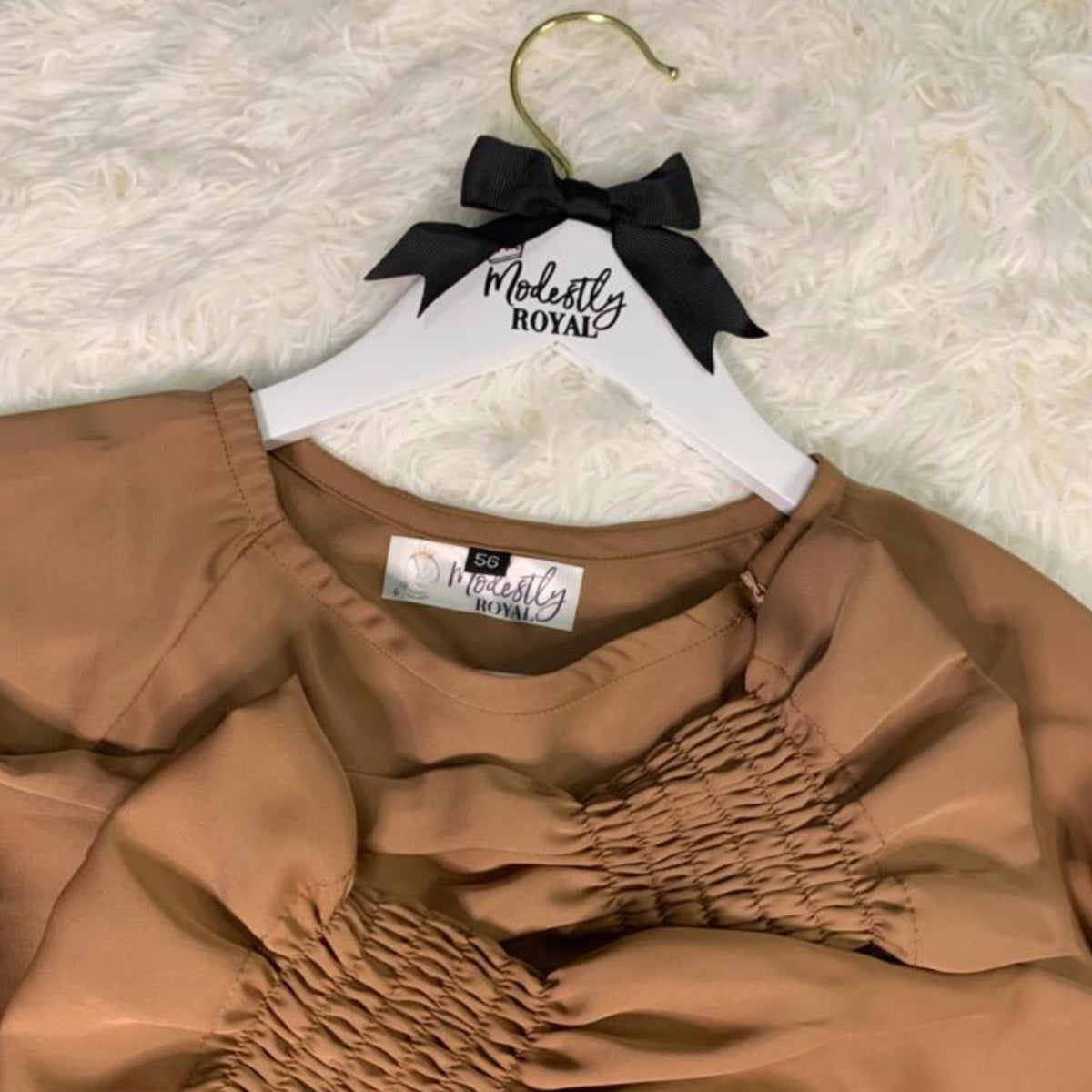"Mocha" Princess Umbrella Cut Abaya