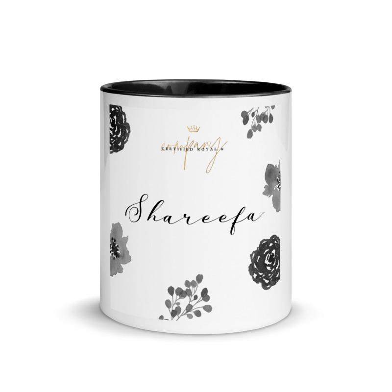 Custom Floral Name Mug